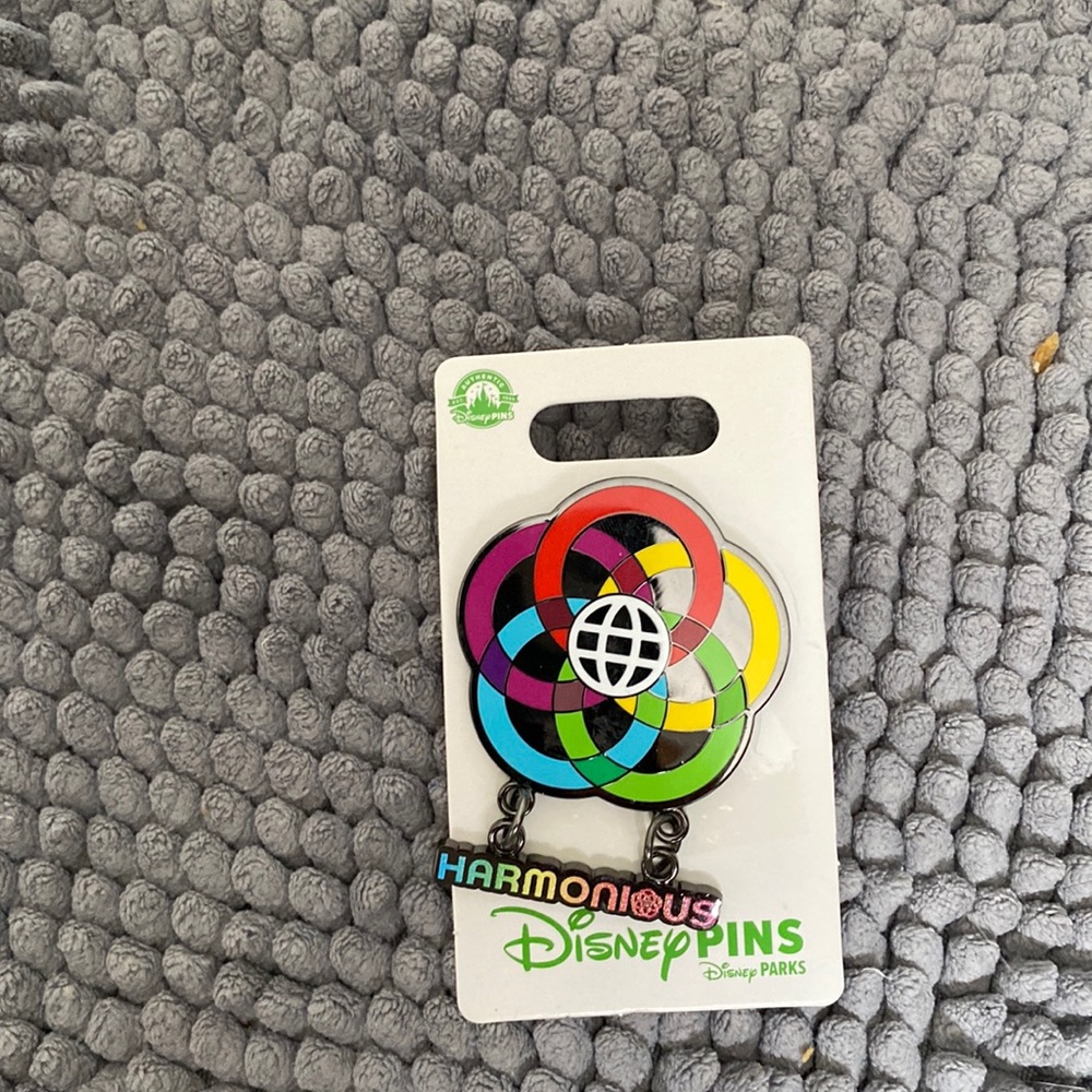 Epcot Center Logo Harmonious Disney Dangle Pin BNWT